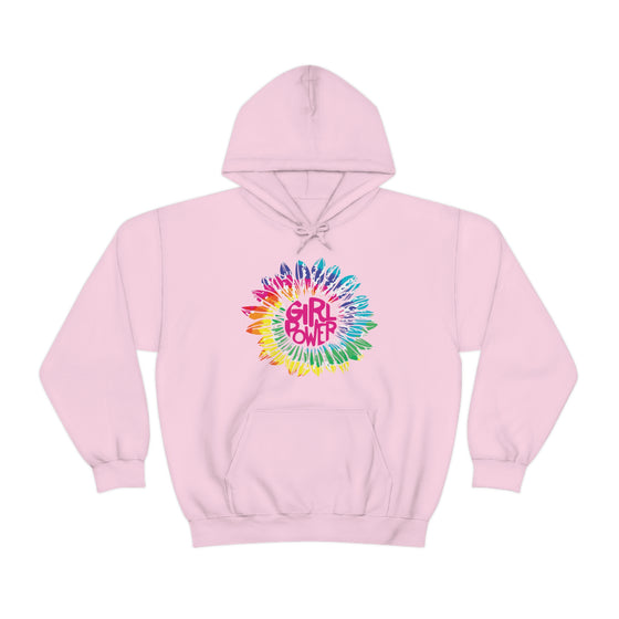 Chill Stitch – Girl Power Tie-Dye - Unisex Hooded Hoodie Sweatshirt – Embrace Your Vibe