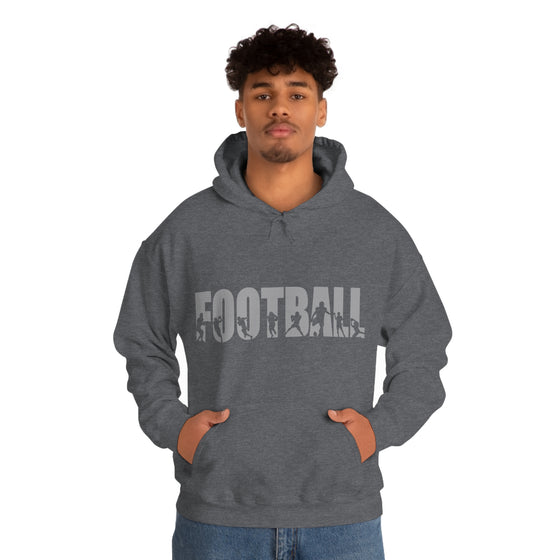 Chill Stitch – Football Sport - Unisex Hooded Hoodie Sweatshirt – Embrace Your Vibe