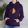 Bow Arrow Pizza | Abstract | Minimalist | Modern | Unisex Hooded Hoodie Sweatshirt | Embrace Your Vibe