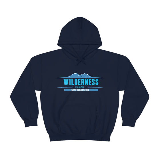 Chill Stitch – Wilderness Road Less Traveled - Unisex Hooded Hoodie Sweatshirt – Embrace Your Vibe