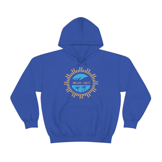 Chill Stitch – One Life Live It Spoke - Unisex Hooded Hoodie Sweatshirt – Embrace Your Vibe