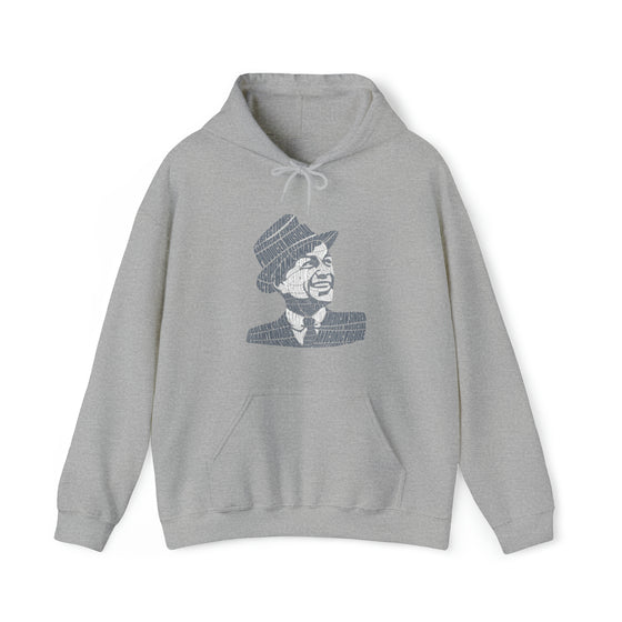 Frank Sinatra | Unisex Hooded Hoodie Sweatshirt | Embrace Your Vibe | Calligram Word Design