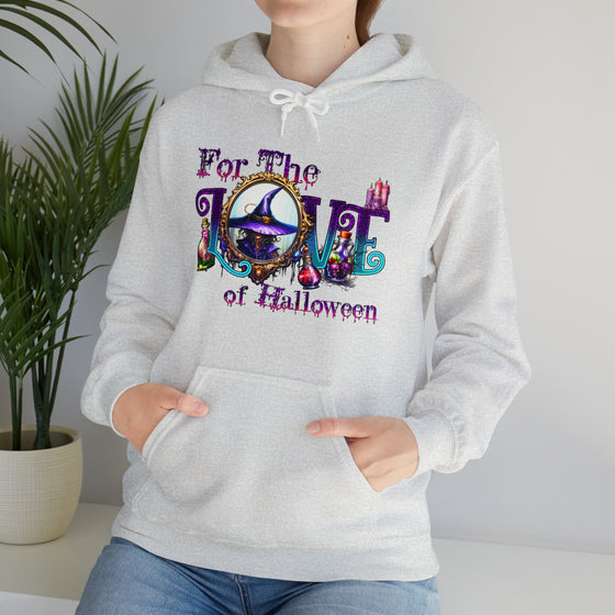 Halloween Sweatshirt |For The Love Of Halloween | Unisex Hooded Hoodie Sweatshirt