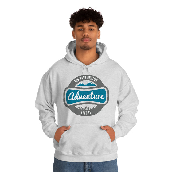 Chill Stitch – One Life Adventure Live It - Unisex Hooded Hoodie Sweatshirt – Embrace Your Vibe