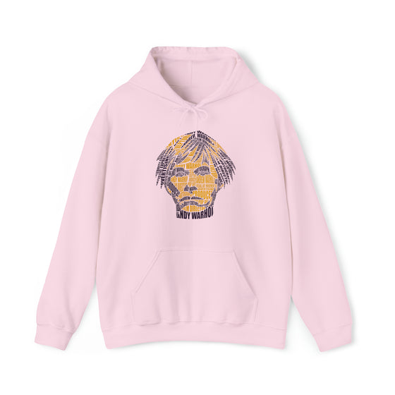 Andy Warhol | Unisex Hooded Hoodie Sweatshirt | Embrace Your Vibe | Calligram Word Design
