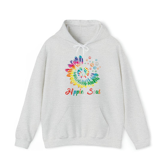 Hippie Sweatshirt | Soul Rainbow Color Wheel Splash | Unisex Hooded Hoodie Sweatshirt