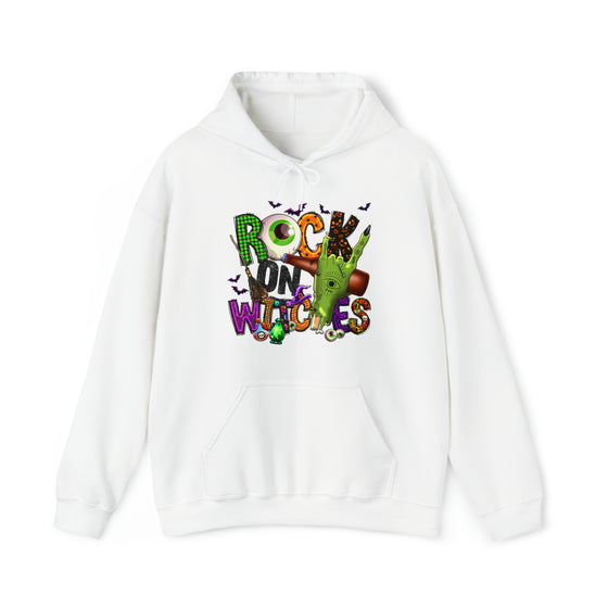 Halloween Sweatshirt | Rock On Witches | Unisex Hooded Hoodie Sweatshirt