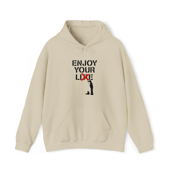 Enjoy Your Lie Life Sweatshirt | Abstract Unisex Hooded Hoodie Sweatshirt