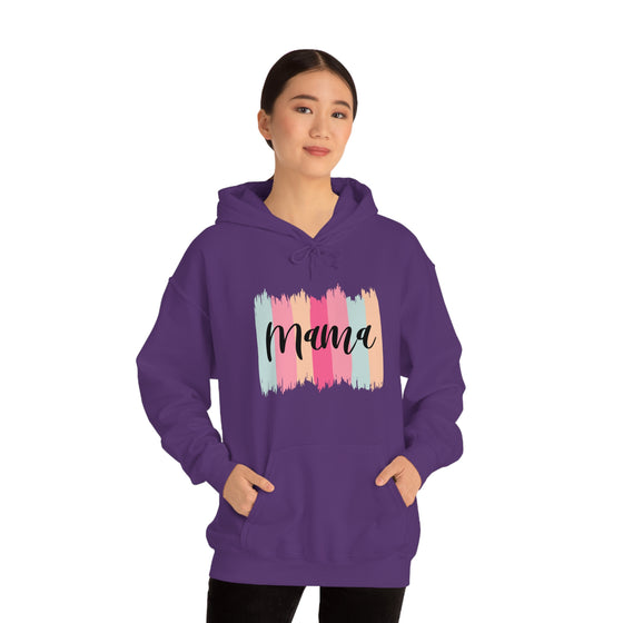 Chill Stitch – Paint Strokes Mama - Unisex Hooded Hoodie Sweatshirt – Embrace Your Vibe