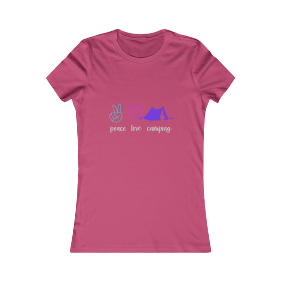 Camping Shirt | Peace Love Camping |  Women’s Bella Canvas T-shirt Tee