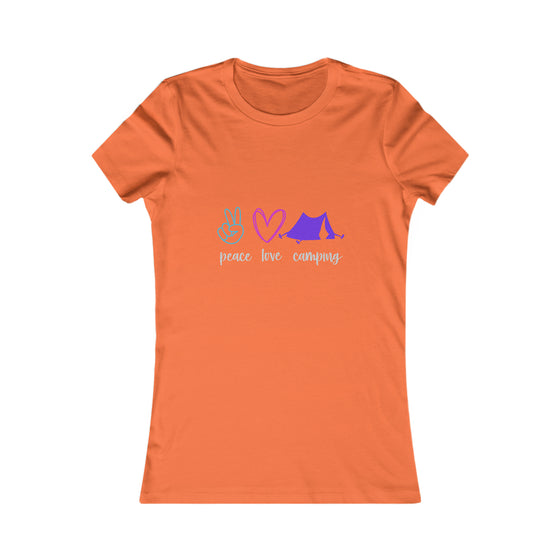 Camping Shirt | Peace Love Camping |  Women’s Bella Canvas T-shirt Tee