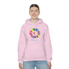 Chill Stitch – Sunflower Rainbow Peace - Unisex Hooded Hoodie Sweatshirt – Embrace Your Vibe