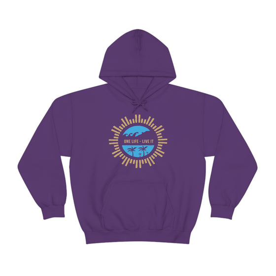 Chill Stitch – One Life Live It Spoke - Unisex Hooded Hoodie Sweatshirt – Embrace Your Vibe