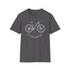 Bike Shirt | MTB Mountain Bike Cycologist Biking | Unisex Soft Style Tee T-Shirt | Embrace Your Vibe