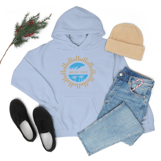 Chill Stitch – One Life Live It Spoke - Unisex Hooded Hoodie Sweatshirt – Embrace Your Vibe