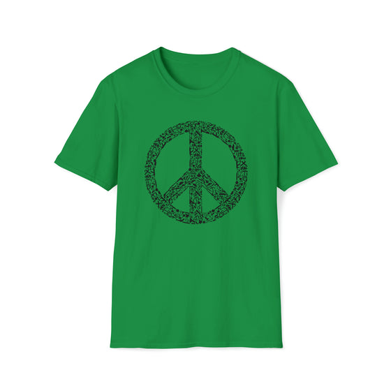 Abstract Shirt | War Peace Symbol Machine | Abstract Unisex Soft Style Tee T-Shirt