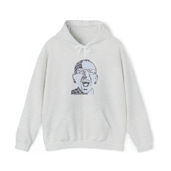 Chester Bennington Sweatshirt | Unisex Hooded Hoodie Sweatshirt | Calligram Word Design