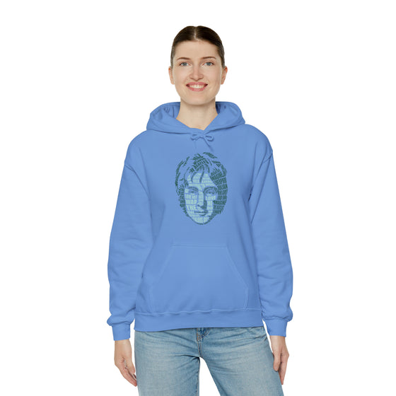 John Lennon | Unisex Hooded Hoodie Sweatshirt | Embrace Your Vibe | Calligram Word Design