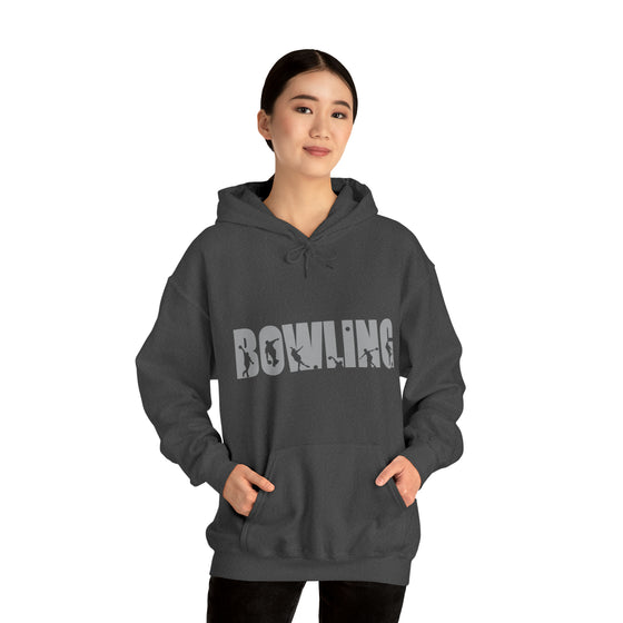 Bowling Silhouette Sport | Unisex Hooded Hoodie Sweatshirt | Embrace Your Vibe