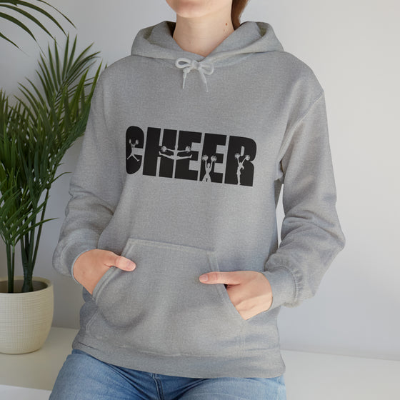 Cheer Team Sweatshirt Silhouette Sports Name | Unisex Hooded Hoodie Sweatshirt