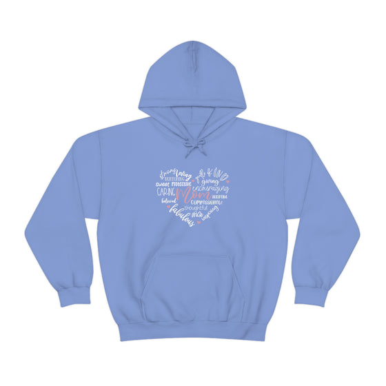 Chill Stitch – Mom Heart Descriptions - Unisex Hooded Hoodie Sweatshirt – Embrace Your Vibe