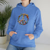 Flower Piece Symbol Sweatshirt | V3 Watercolor | Unisex Hooded Hoodie Sweatshirt