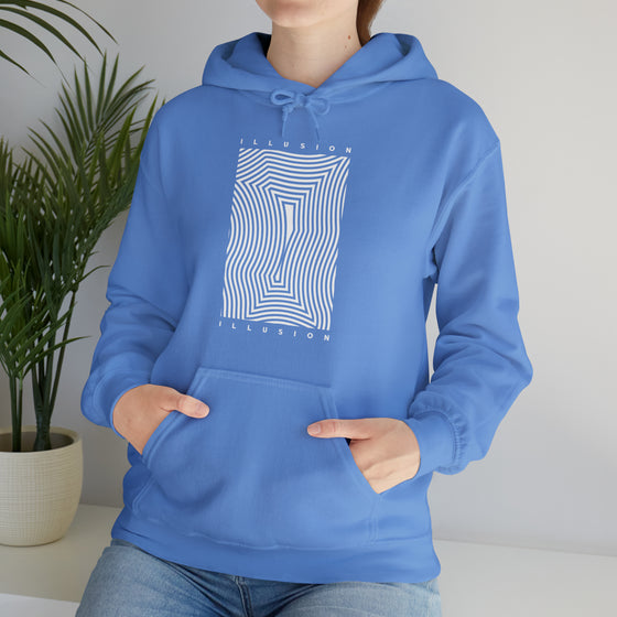 Abstract Shapes V28 Square Line Fingerprint | Abstract | Minimalist | Modern  Unisex Hooded Hoodie Sweatshirt | Embrace Your Vibe