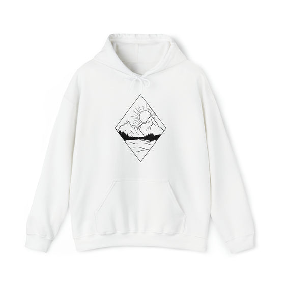 Diamond Lake Mountains Sweatshirt | Unisex Hooded Hoodie Sweatshirt