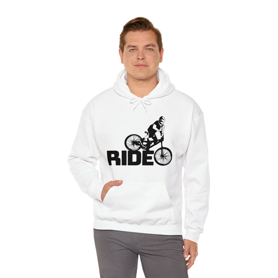 Bike Sweatshirt | MTB Mountain Bike Ride Biking | Unisex Hooded Hoodie Sweatshirt