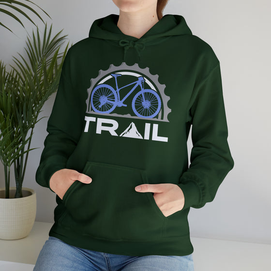 Bike Sweatshirt | MTB Mountain Bike Biking Trail Ride | Unisex Hooded Hoodie Sweatshirt | Embrace Your Vibe