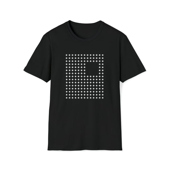 Abstract Dotted Square Flag Shape V4  |  Unisex Soft Style Tee T-Shirt  | Embrace Your Vibe
