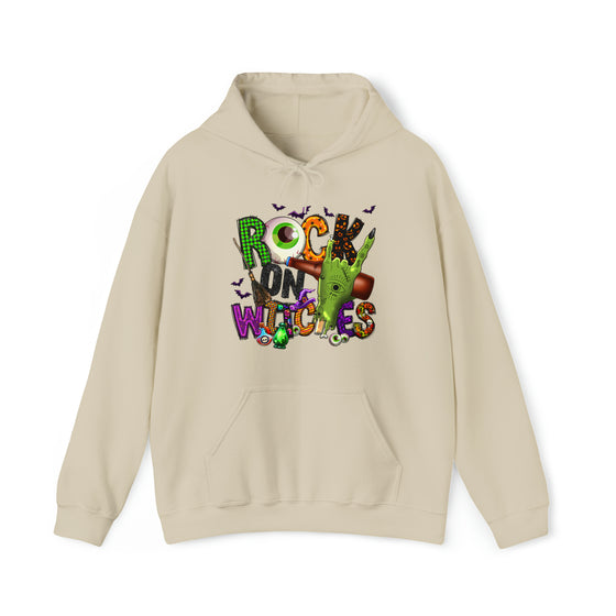 Halloween Sweatshirt | Rock On Witches | Unisex Hooded Hoodie Sweatshirt