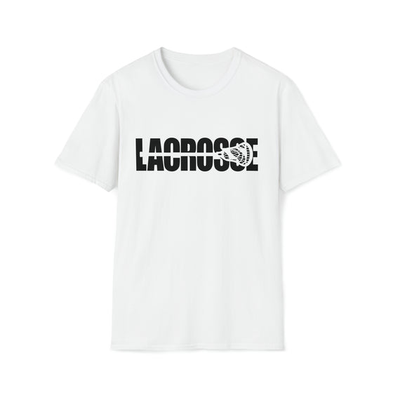 Lacrosse Shirt | Intercrosse Athlete Silhouettes | Unisex Soft Style T-Shirt