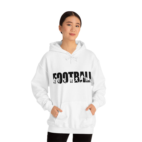 Chill Stitch – Football Sport - Unisex Hooded Hoodie Sweatshirt – Embrace Your Vibe