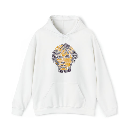 Andy Warhol | Unisex Hooded Hoodie Sweatshirt | Embrace Your Vibe | Calligram Word Design