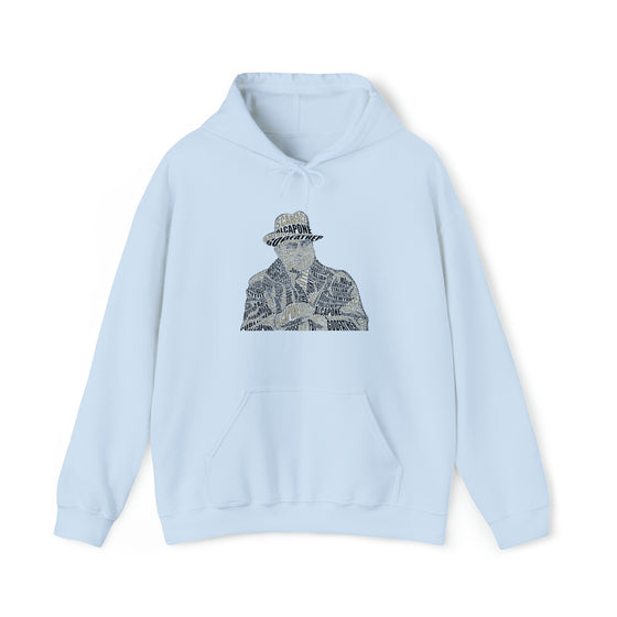 Al Capone | Unisex Hooded Hoodie Sweatshirt | Embrace Your Vibe | Calligram Word Design