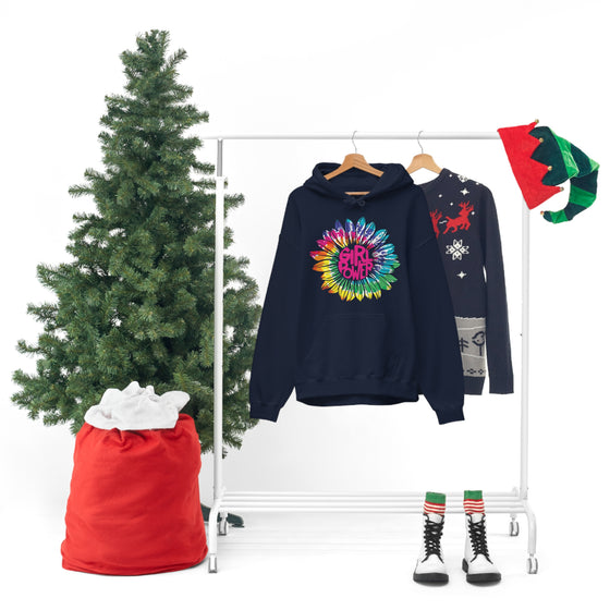 Chill Stitch – Girl Power Tie-Dye - Unisex Hooded Hoodie Sweatshirt – Embrace Your Vibe