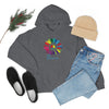 Chill Stitch – Sunflower Rainbow Peace - Unisex Hooded Hoodie Sweatshirt – Embrace Your Vibe