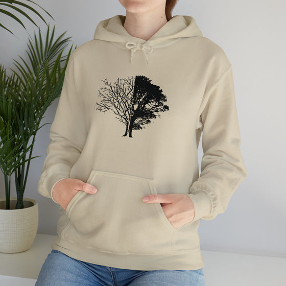 Tree Life Sweatshirt | Life And Death Tree | Abstract Unisex Hooded Hoodie Sweatshirt