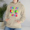 Hippie Sweatshirt | Trippy Hippie Sunglasses | Unisex Hooded Hoodie Sweatshirt