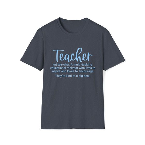 Teacher Shirt | Teacher Definition Educator | Gift for Teachers | Unisex Soft Style Tee T-Shirt