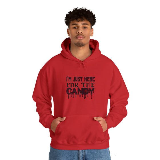 Halloween Sweatshirt | Just Here For The Candy | Unisex Hooded Hoodie Sweatshirt