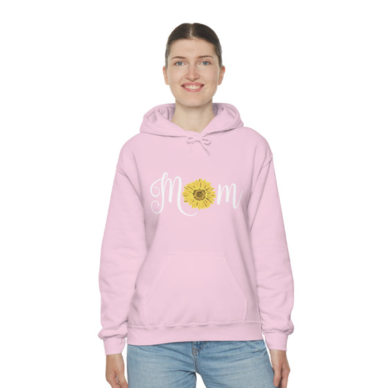 Chill Stitch – Mom Sunflower - Unisex Hooded Hoodie Sweatshirt – Embrace Your Vibe