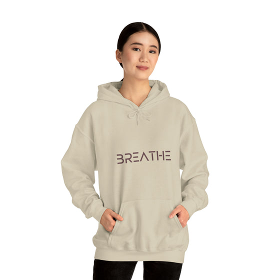 BREATH Relaxation Self Care Meditation Yoga | Unisex Hooded Hoodie Sweatshirt | Embrace Your Vibe