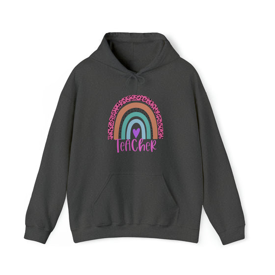 Teacher Sweatshirt | Teach Life Rainbow | Unisex Hooded Hoodie Sweatshirt