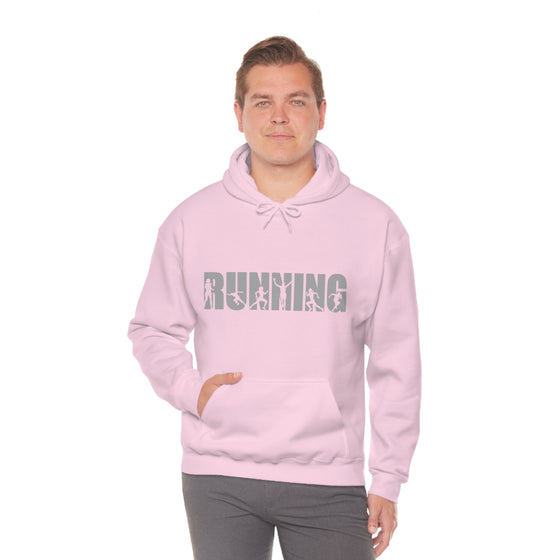 Chill Stitch – Running Sport - Unisex Hooded Hoodie Sweatshirt – Embrace Your Vibe