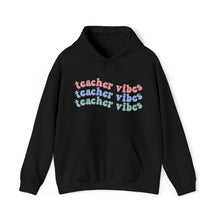  Teacher Life Sweatshirt | Teaching Vibes Waves | Unisex Hooded Hoodie Sweatshirt