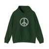 Hippie Sweatshirt | War Peace Symbol Machine| Abstract Unisex Hooded Hoodie Sweatshirt