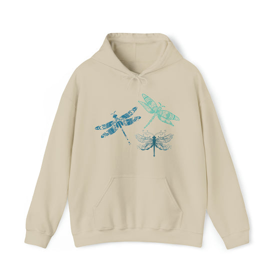 Dragonfly Mandala Sweatshirt | Nature Boho | Unisex Hooded Hoodie Sweatshirt