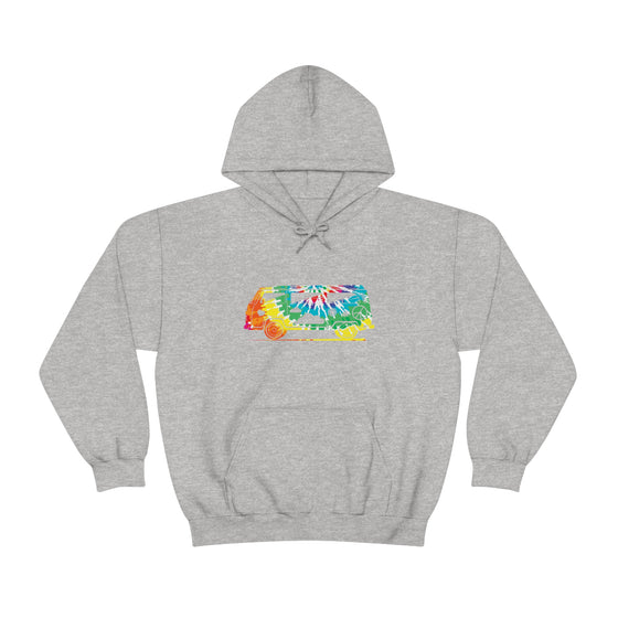 Chill Stitch – VW Tie-dye Van - Unisex Hooded Hoodie Sweatshirt – Embrace Your Vibe